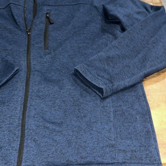 Swiss Tech Men's Softshell Jacket blue fleece lined full zip Size Large - Picture 5 of 7